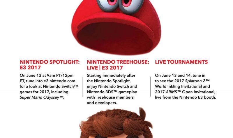 Nintendo ha rilasciato i suoi piani per l’E3 2017