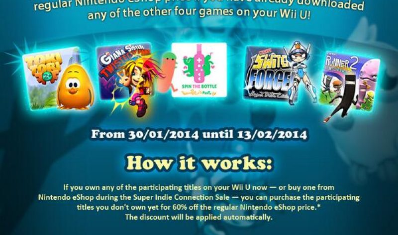 Gli indie per Nintendo Wii U saranno scontati fino al 60%