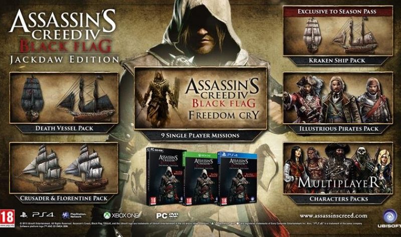 Annunciato Assassin&apos;s Creed IV Black Flag: Jackdaw Edition