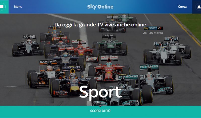 Sky Online arriva sul PlayStation Store di PS3 e PS4