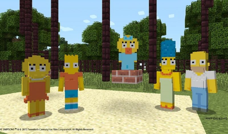 In arrivo il DLC a tema Simpson per Minecraft