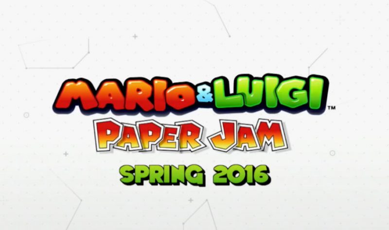 [Video] Annunciato Mario and Luigi: Paper Jam per 3DS