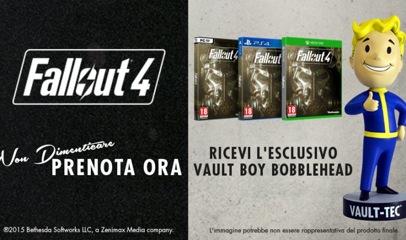 Fallout 4 – Bonus sul preorder da GameStop