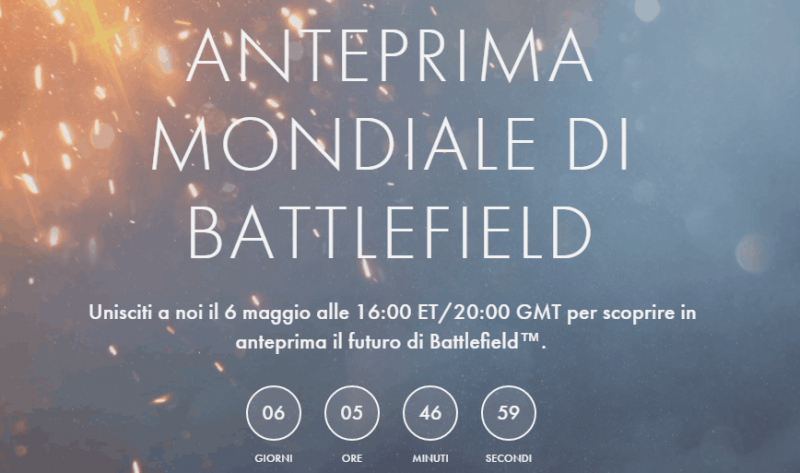 Il nuovo Battlefield verrà presentato il 6 maggio