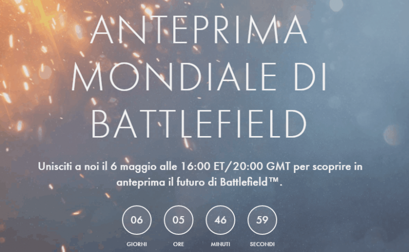 Il nuovo Battlefield verrà presentato il 6 maggio