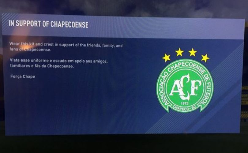 L’EA omaggia il Chapecoense su FIFA Ultimate Team